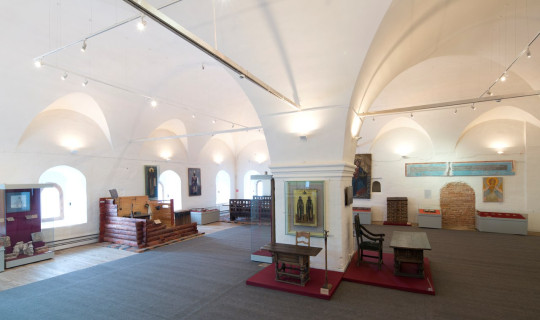 Расположение выставки «История Ферапонтова монастыря» изменилось в связи с реставрационными работами в Трапезной палате